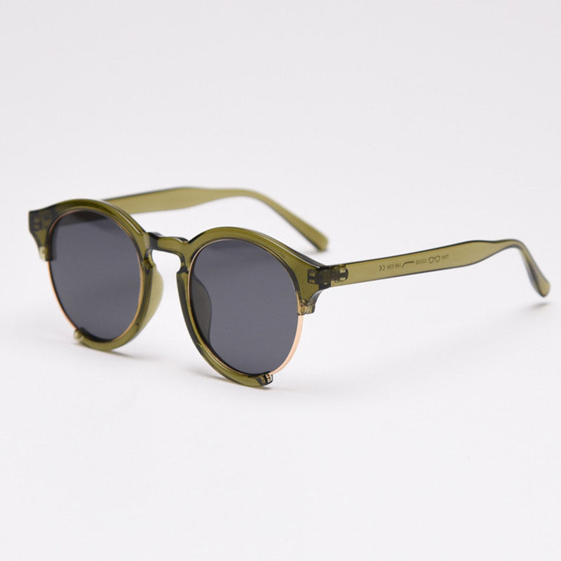 green lense sunglasses