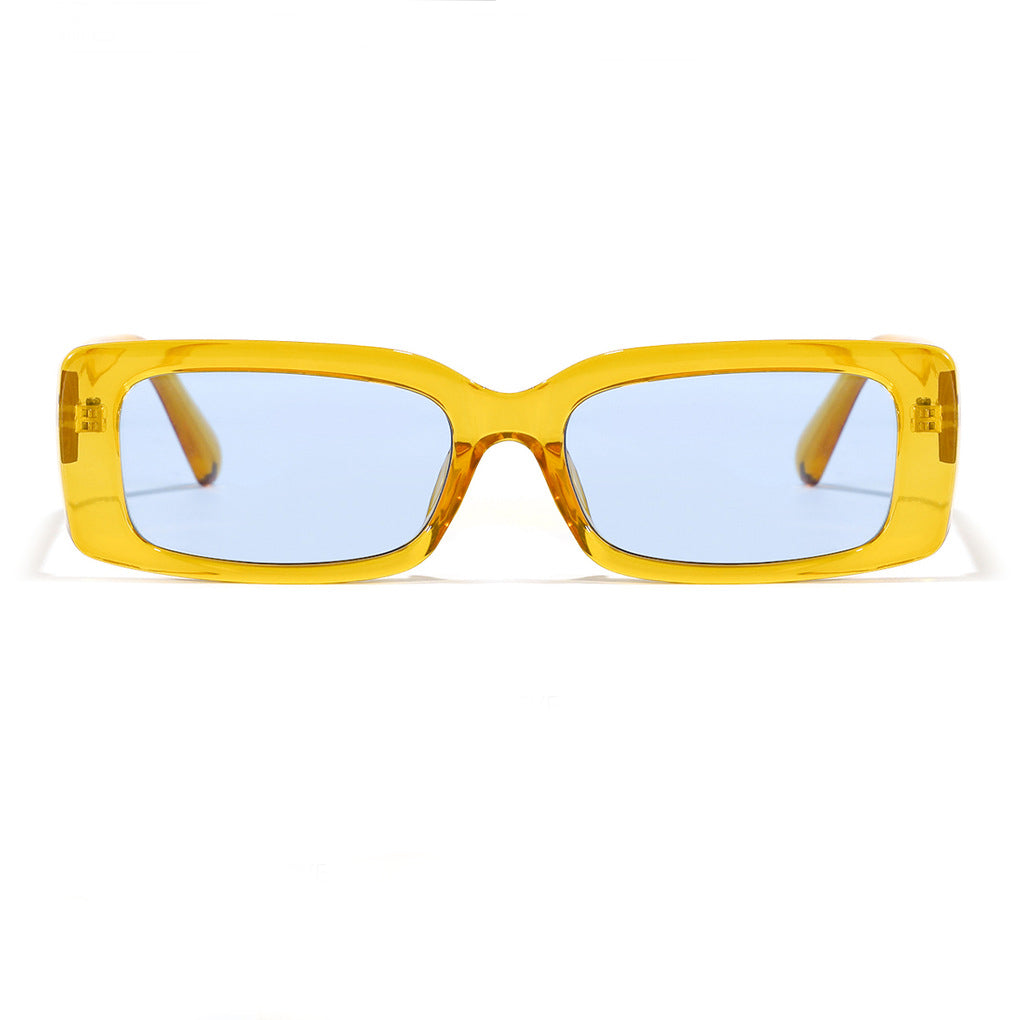 rectangle yellow sunglasses