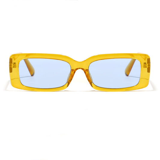 rectangle yellow sunglasses