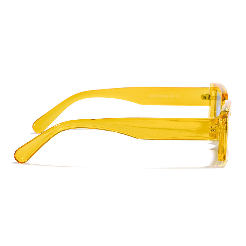 rectangle yellow sunglasses