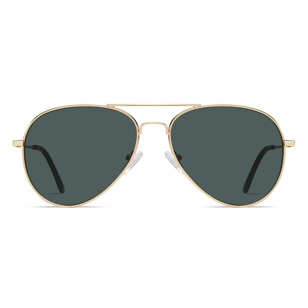 Squa | Aviator/Gold Green/Metal