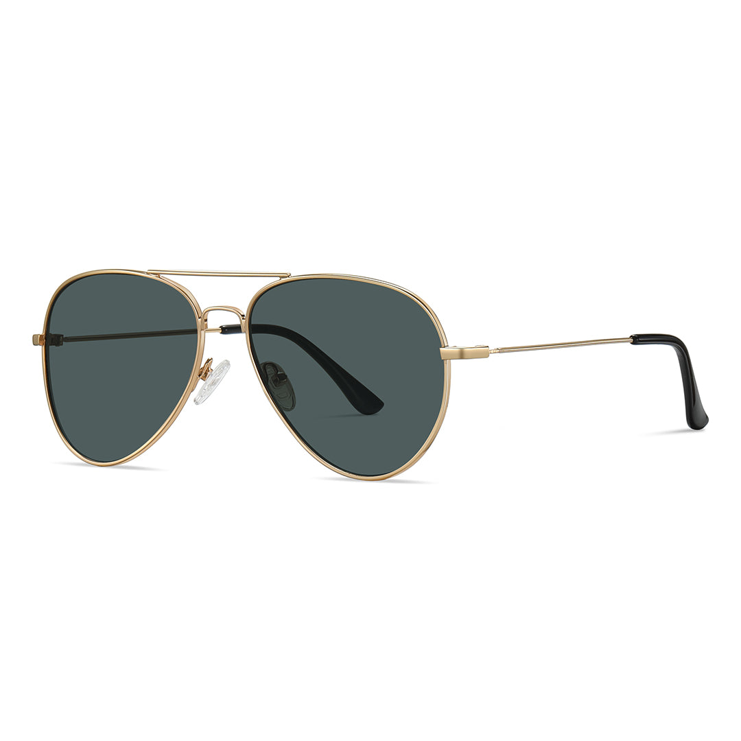 Squa | Aviator/Gold Green/Metal